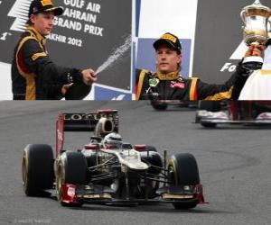 пазл Кими Райкконен - Lotus - Гран-при Бахрейна (2012) (2-я позиция)